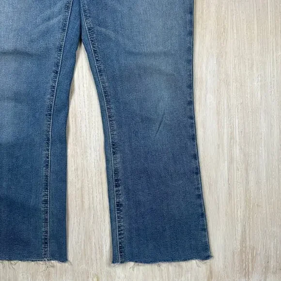 BDG Urban Outfitters High Rise Crop Kick Flare Casual Denim Edgy Grunge Jeans 27 - Picture 4 of 16